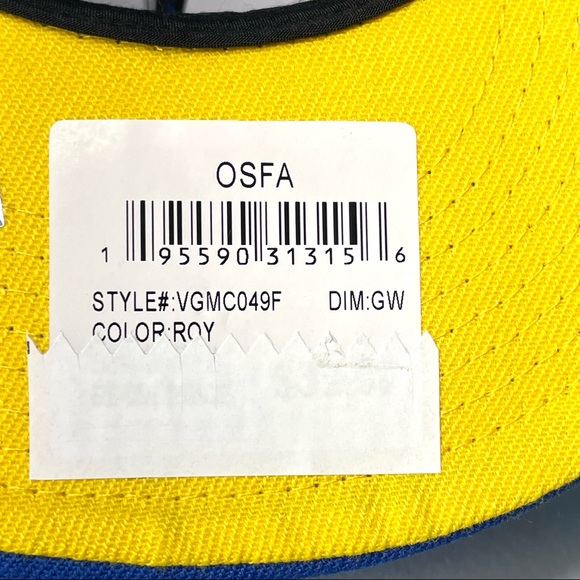 Ultra Game Men’s NBA Golden State Warriors Adjustable Basketball Hat Blue New - Picture 11 of 14